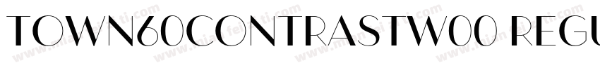 Town60ContrastW00 Regular Regular字体转换